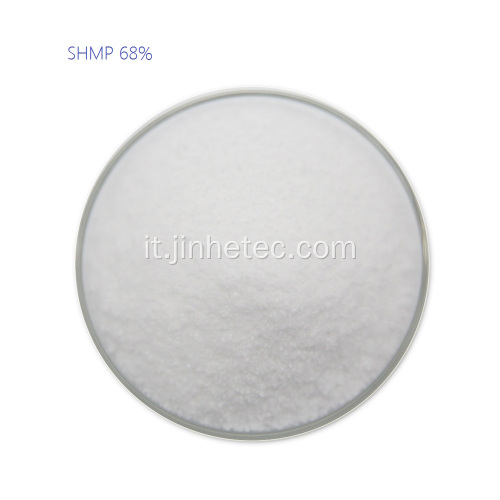 Cristalli bianchi Na6P6O18 SHMP 68% Calgon S
